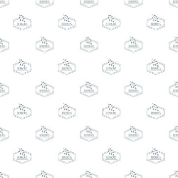 Berberis pattern seamless Stock Illustration