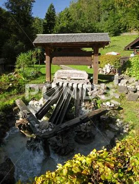 Berchtesgaden National Park Marktschellenberg Almbach klamm Kugelmühle Stone Stock Photos