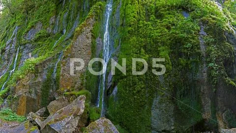 Berchtesgaden National Park Wimbach klamm Waterfall Gorge Canyon valley Germany Stock Photos