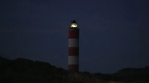Berck Lighthouse Berck-sur-Mer, France landmark region of Opal Coast Côte Video stock 332246254