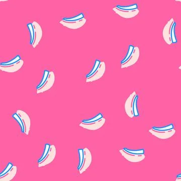 Beret hat cap vector seamless pattern イラスト素材