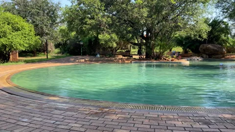 Berg en dal Swimming pool Stock Footage 281408531
