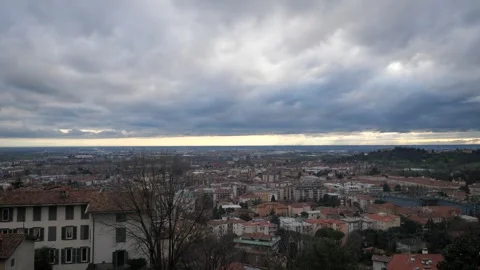 Bergamo aerial Stock Footage 268175178