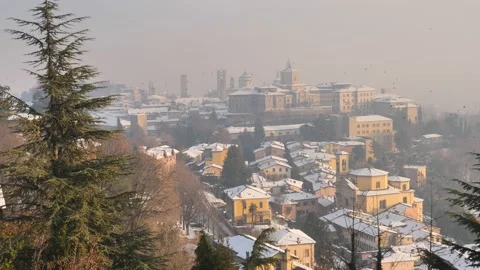 Bergamo alta landscape Stock Footage 145889411