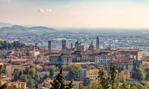 Bergamo in the fall Stock Photos