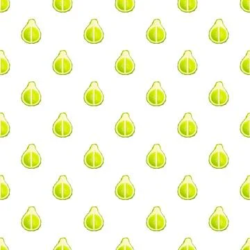 Bergamot citrus dividing vibrant repeating pattern background Stock Illustration