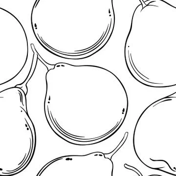 Bergamot fruit vector pattern Stock-Illustration