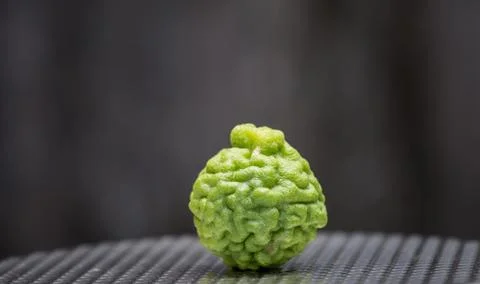 Bergamot with a gray background. Foto stock