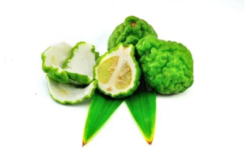 Bergamot (kaffir lime) Stock Photos