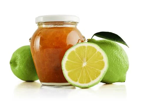 Bergamot orange jam Stock Photos