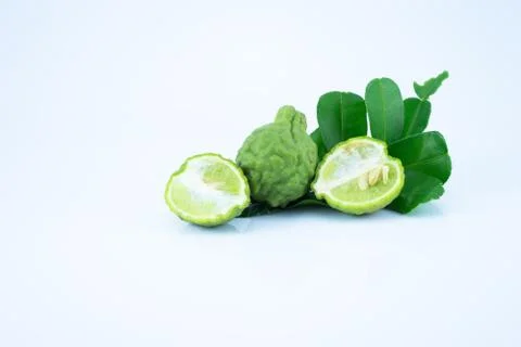 Bergamot on white background 写真素材