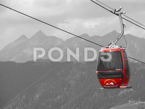 Bergbahn in the Alps Stock Photos