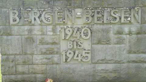 Bergen-Belsen Monument Video stock 79895498