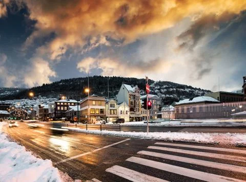 Bergen at Christmas Stock Photos