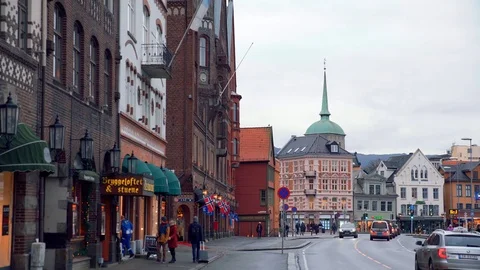 BERGEN - City Centre 스톡 동영상 104101169