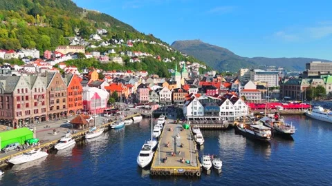 Bergen harbor Stock-Footage 283712919