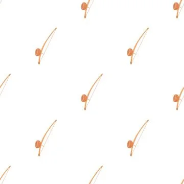 Berimbau pattern seamless vector 스톡 일러스트