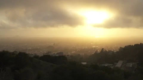 Berkeley California time lapse, clouds Stock Footage