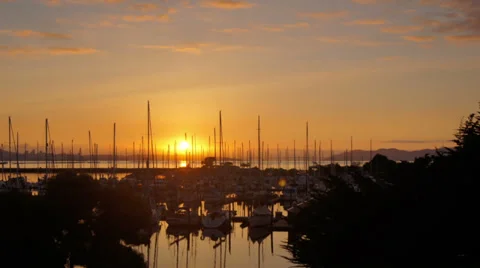 Berkeley Marina time lapse video Stock Footage 37099882