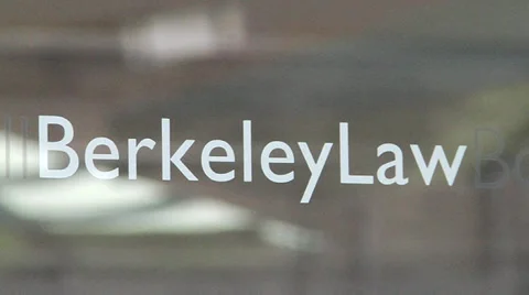 Berkeley School of Law Door 스톡 동영상 31241181