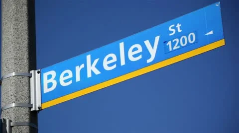 Berkeley Sign 01 HD Video stock 10865083