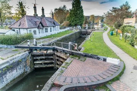 Berkhamsted Locks 库存照片