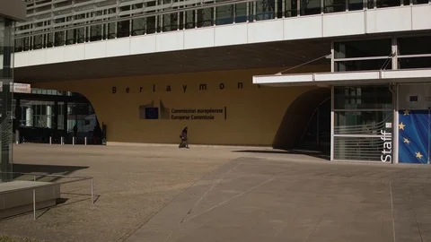 Berlaymont-Building Stock Footage 105097909