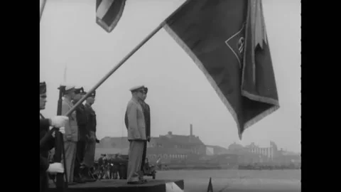 BERLIN - 1945 - General Dwight Eisenhower and 82nd Airborne Division Major Stock Footage 264753372