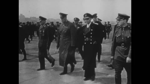 BERLIN - 1945 - German General P.F. Stumpf, Field Marshal Wilhelm Keitel, Stock Footage 325213736