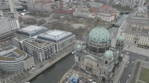 Berlin aerial skyline Stock Footage 305670074