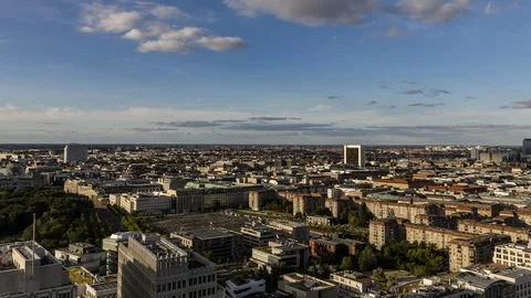 Berlin aerial view time lapse Stock Footage 95451023