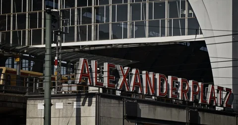 Berlin Alexanderplatz during corona Stock Footage 127708063