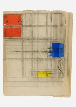 Berlin Arch. mus, Study for a Composition 1940-1941 Netherlands. In 1916, after 写真素材