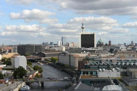 Berlin areal view Stock Photos