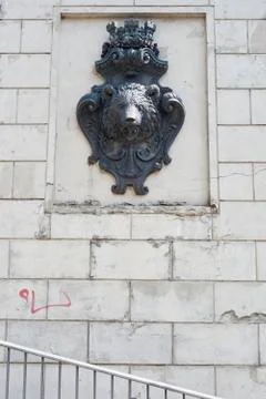 Berlin bear head crest Stock Photos