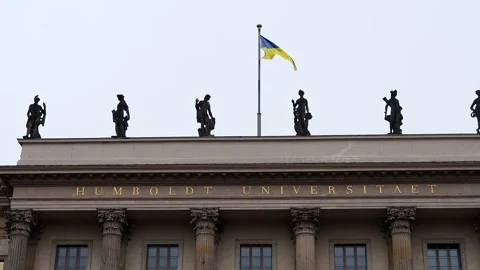 Berlin, berlin, germany - 06 12 2022: the humboldt university of berlin with Stock Footage 322095082