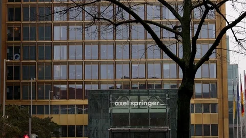 Berlin, berlin, germany - 07 02 2026: the axel springer building in berlin ge Stock-Footage 329680144