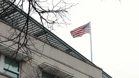 Berlin, berlin, germany - 08 12 2022: the american embassy in berlin germany Stock-Footage 226928722