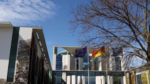 Berlin, berlin, germany - 29 04 2022: the bundeskanzleramt building of berlin Stock-Footage 255852175