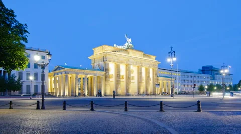 Berlin Brandenburg gate Stock Footage 6531327