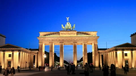 Berlin Brandenburg Gate Stock Footage 42391687