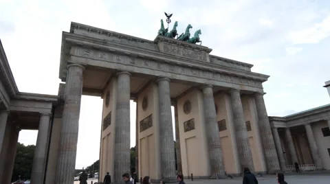 Berlin Brandenburg Gate Stock Footage 53824277