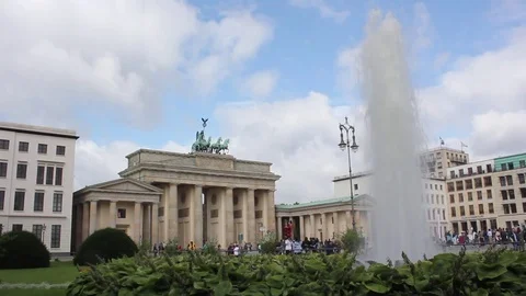 Berlin Brandenburg Gate Stock Footage 83654115