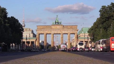 Berlin Brandenburg Gate Stock Footage 83654141
