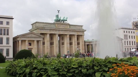 Berlin Brandenburg Gate Stock Footage 83654142