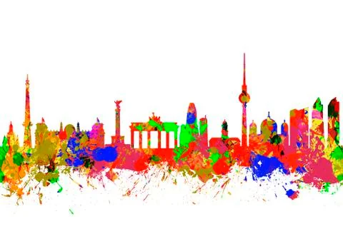 Berlin Brandenburg Gate Stock Illustration