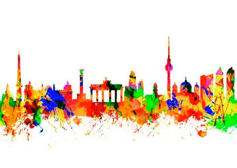 Berlin Brandenburg Gate Stock Illustration