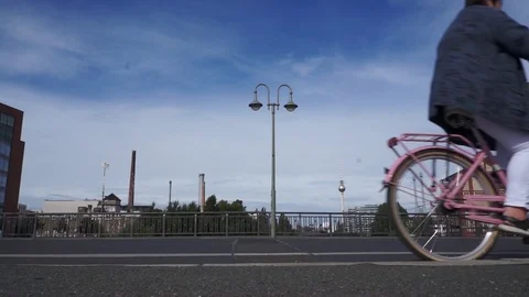 Berlin bridge crossing Stock Footage 119415352