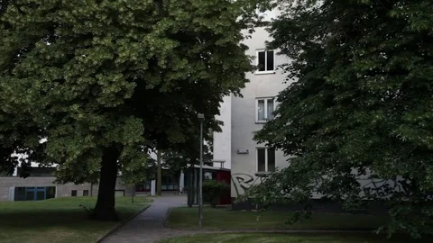 Berlin Building Pan Up 2 Stock Footage 81545016