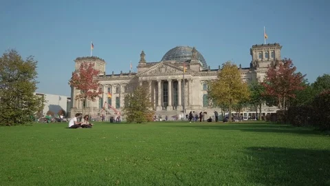 Berlin Bundestag: timelapse 스톡 동영상 81564994